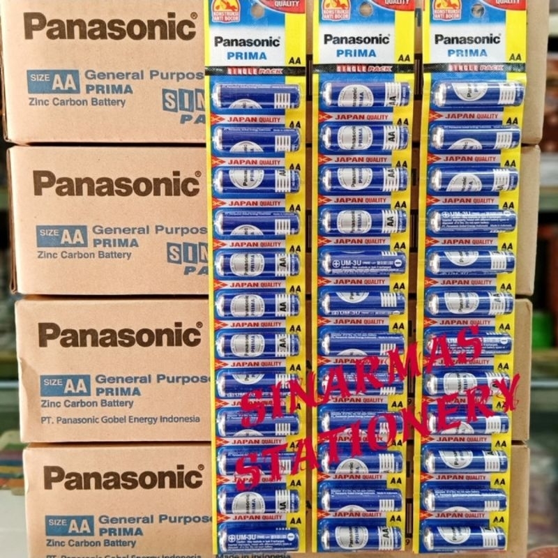 Baterai AA Panasonic Prima 1,5v - Baterai Panasonic AA 1,5v - Batre AA Panasonic