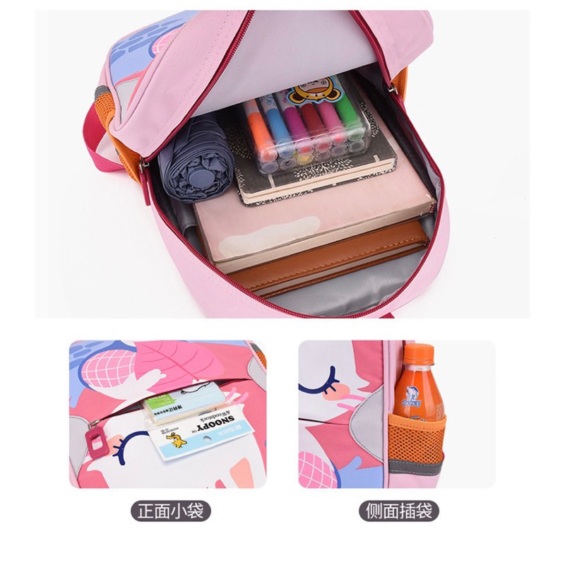 TAS RANSEL ANAK SEKOLAH KARAKTER LUCU - BERUANG RABBIT UNICORN TIGER