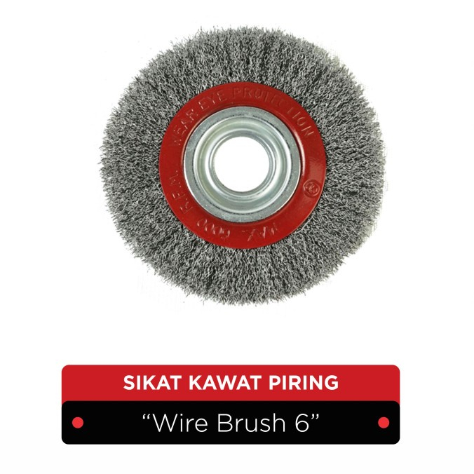 Sikat Kawat Piring Gerinda | Wire Brush 6&quot;