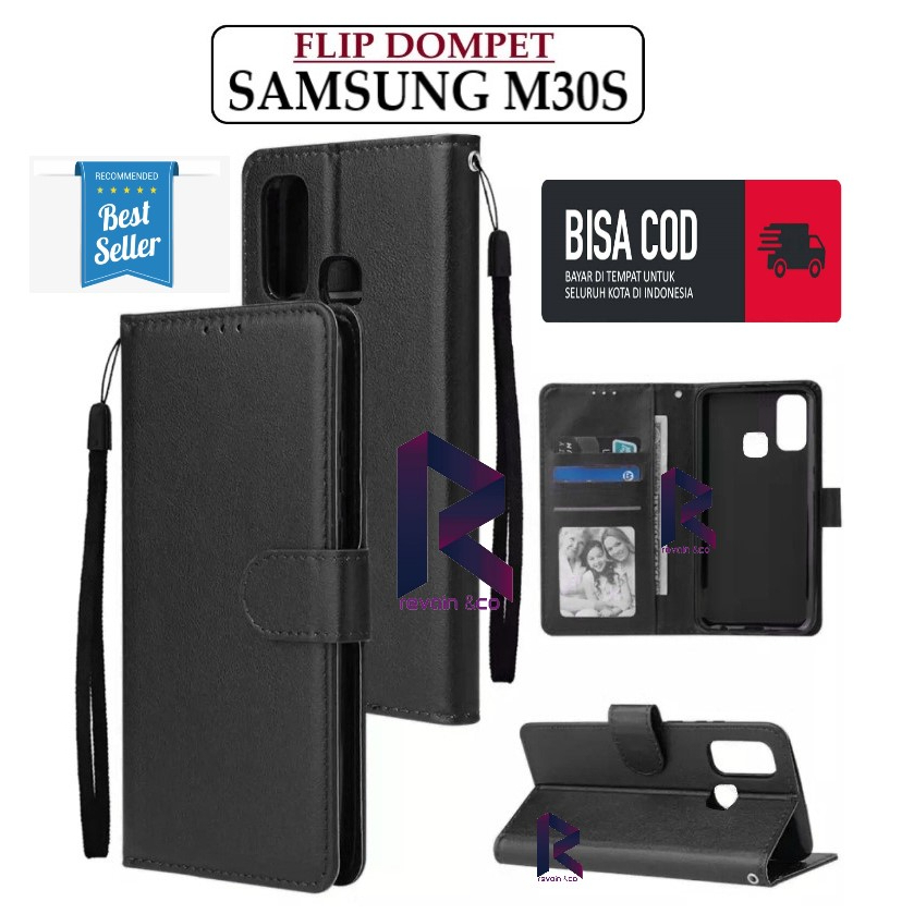 FLIP COVER SAMSUNG M30S FLIP WALLET LEATHER KULIT PREMIUM SARUNG BUKA TUTUP KESING HP FLIP CASE SAMSUNG M30S