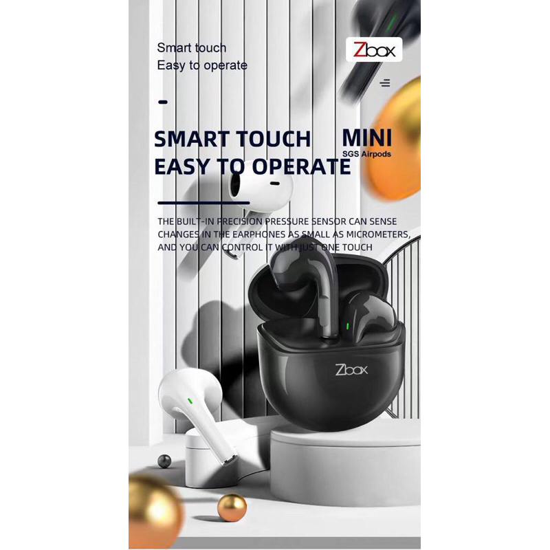 Headset Bluetooth Zbox TWS SGS Airpods Mini Android & Iphone