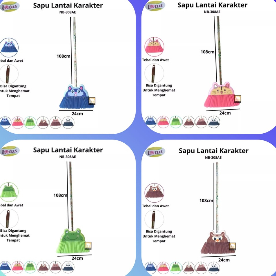 Sapu Nilon Karakter / Sapu Lantai promo bisa COD