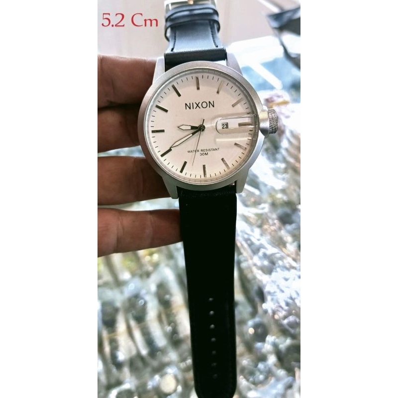 Jam Pria Kulit  Nixon | Jam Tangan Cowok  MACHO Diameter Besar 51 mm TERKEREN