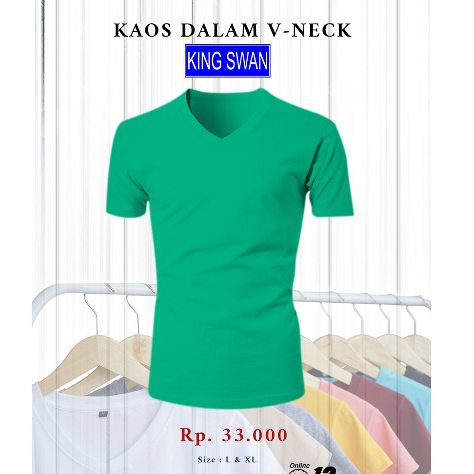 KAOS DALAM PRIA V-NECK KING SWAN