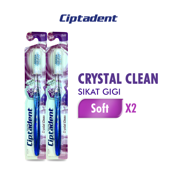 Ciptadent Sikat Gigi Crystal Soft x2