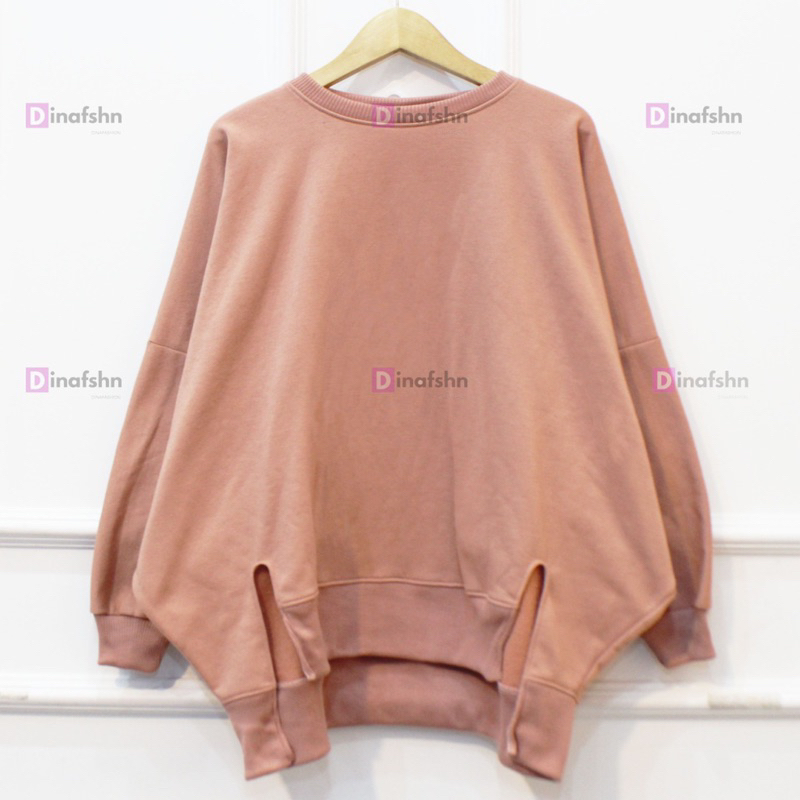 SWEATER OVERSIZE XXXL SWEATER BELAH PINGGIR OVERSIZE CREWNECK WANITA