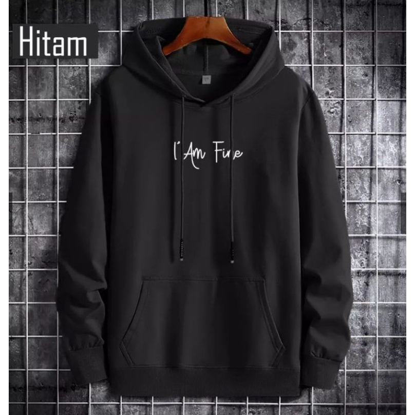 HOODIE I AM FINE PRIA WANITA