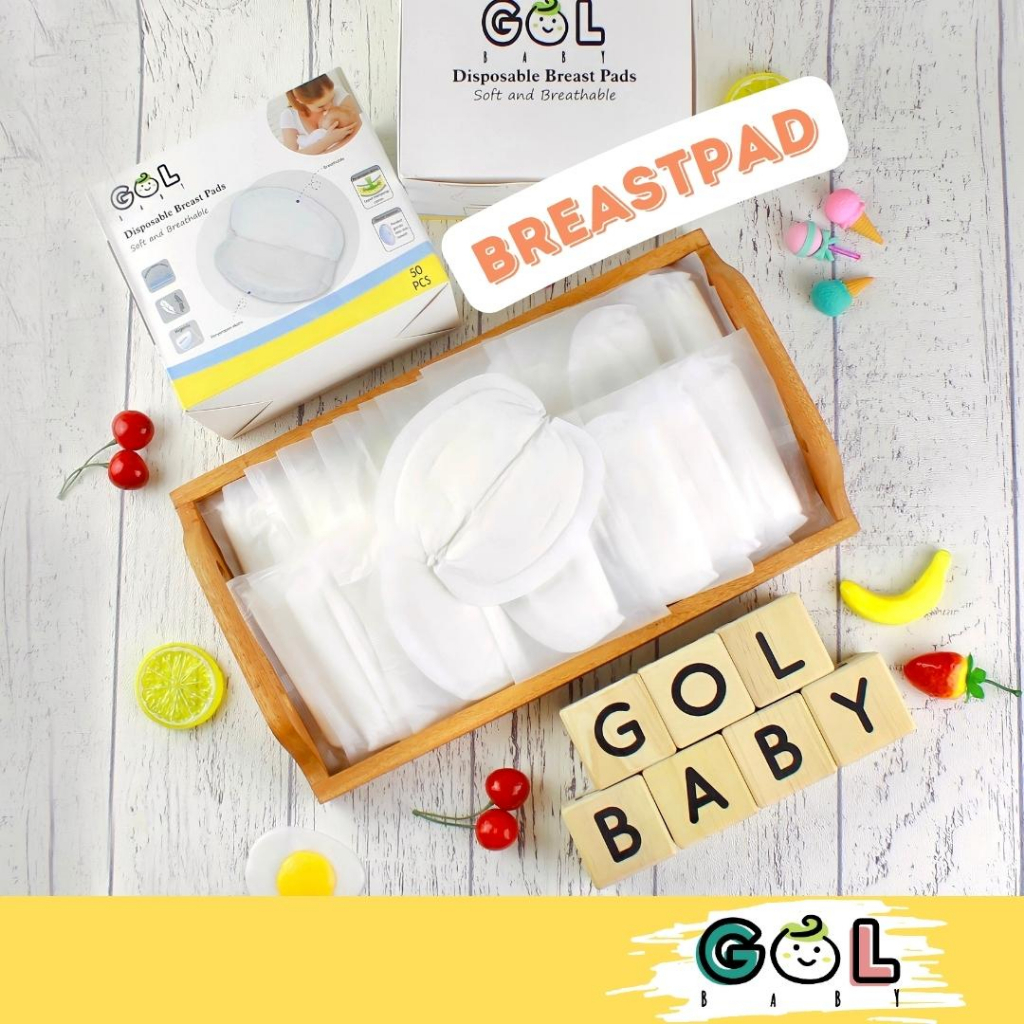 GOL Baby  Breast Pad Breastpad Breastpads Pads Pembalut asi menyusui 3D isi 50