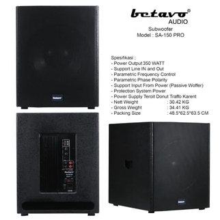 Speaker Subwoofer Aktif 15 Inch Betavo SA 15pro sa15 pro 350 watt Original