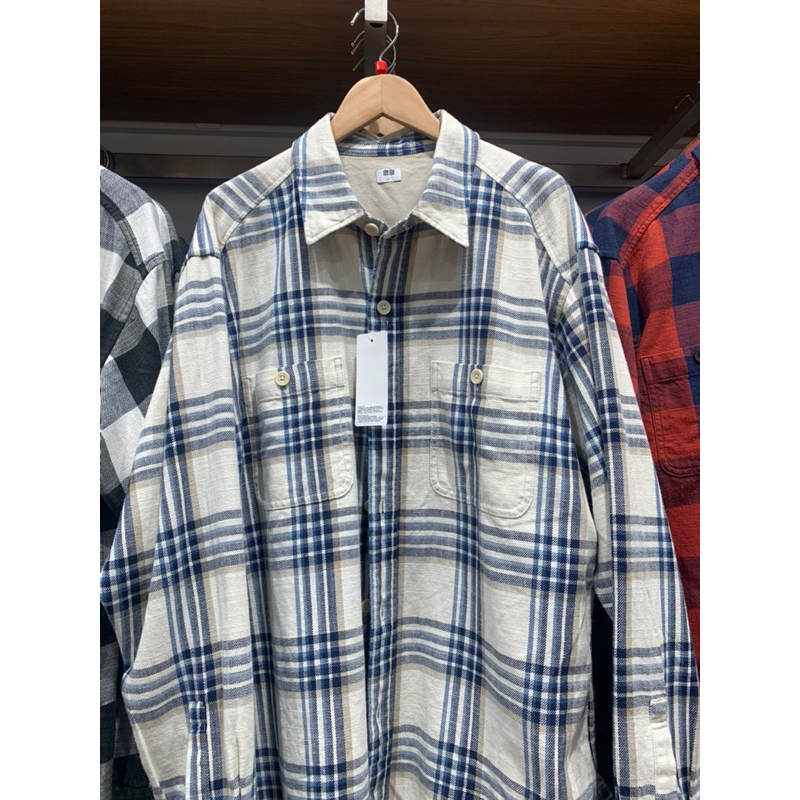 SALE  JASTIP ORIGINAL Kemeja flanel uniqlo katun jastip uniqlo