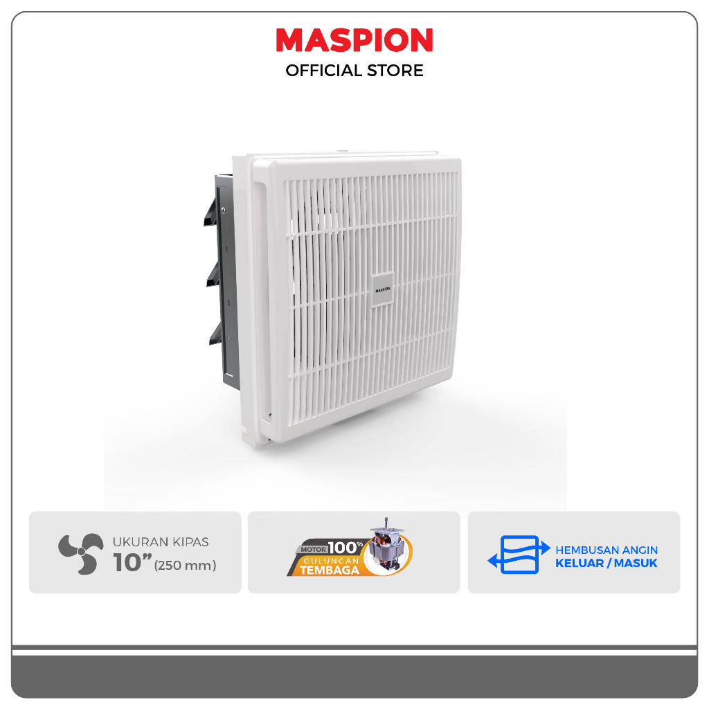 Maspion Ventilating Exhaust Fan Kipas Ventilasi 10 Inch MV-250 NEX