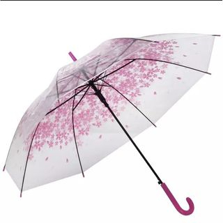 IKILOSHOP Payung Bunga Sakura Payung Transparant Bening Korea Umbrella