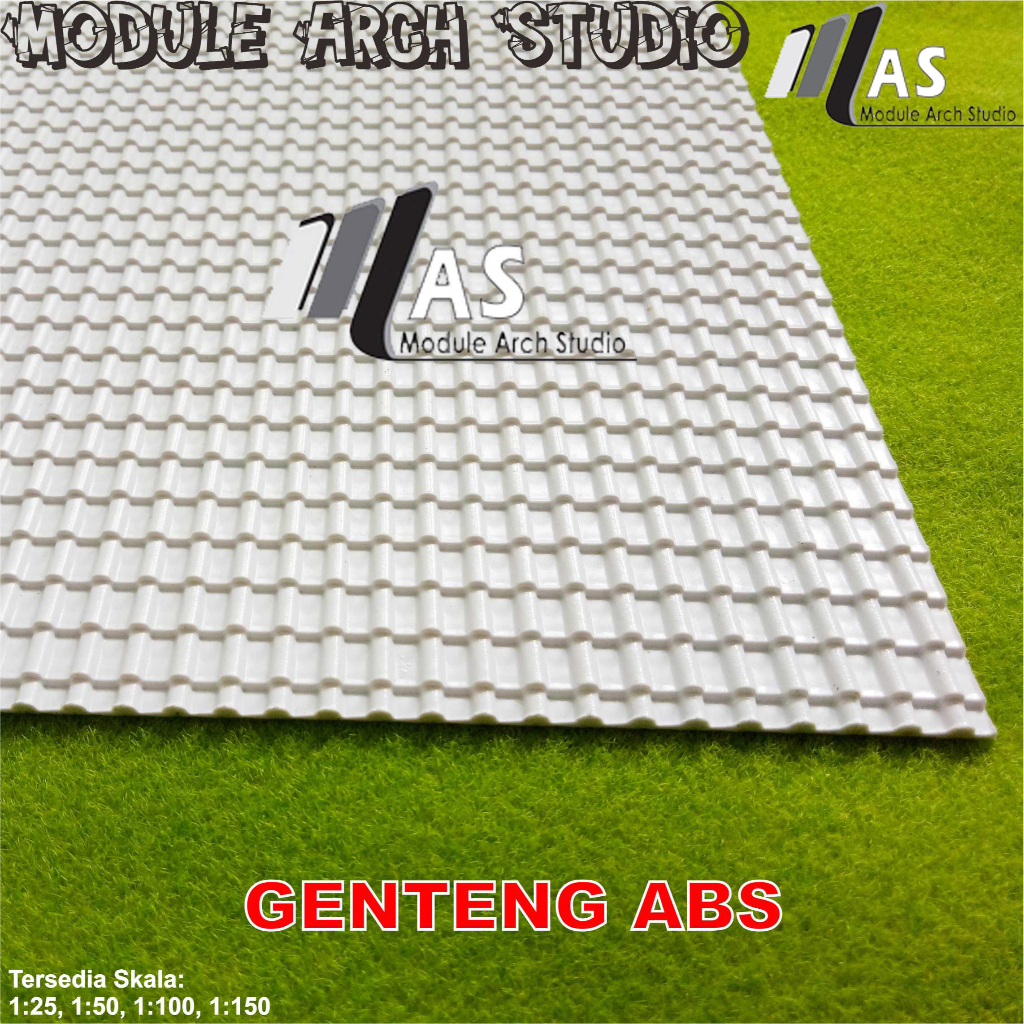 Maket Genteng ABS 30x43cm - Maket Atap - ABS Rooftile 30x43cm