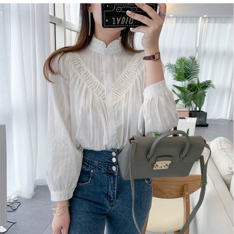 Veranda Plus Size Blouse Import 2182 3M - DRESS WANITA/DRESS PESTA/BAJU IMPORT/CASUAL DRESS/BOHEMIAN