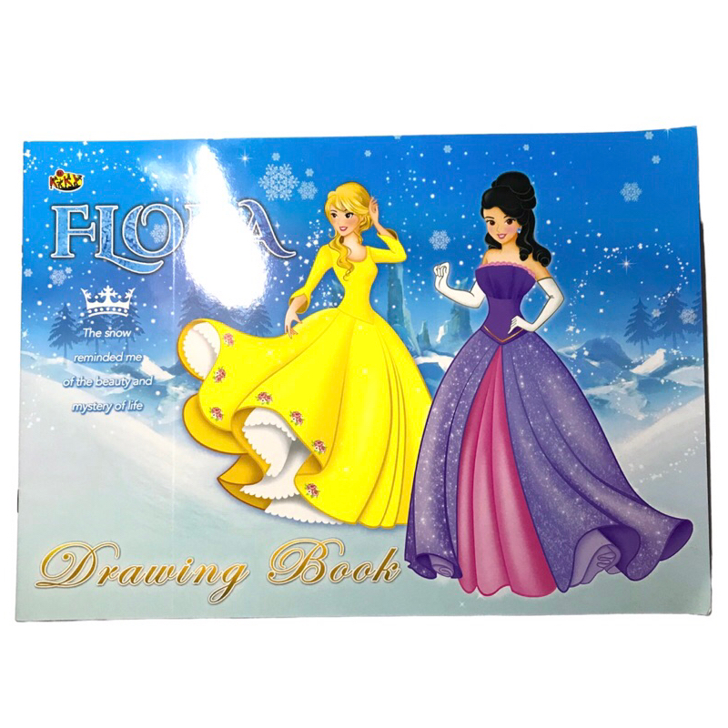 Buku Gambar Kertas  Lukis besar KIKY ukuran A3 Fancy Frozen Anak Perempuan