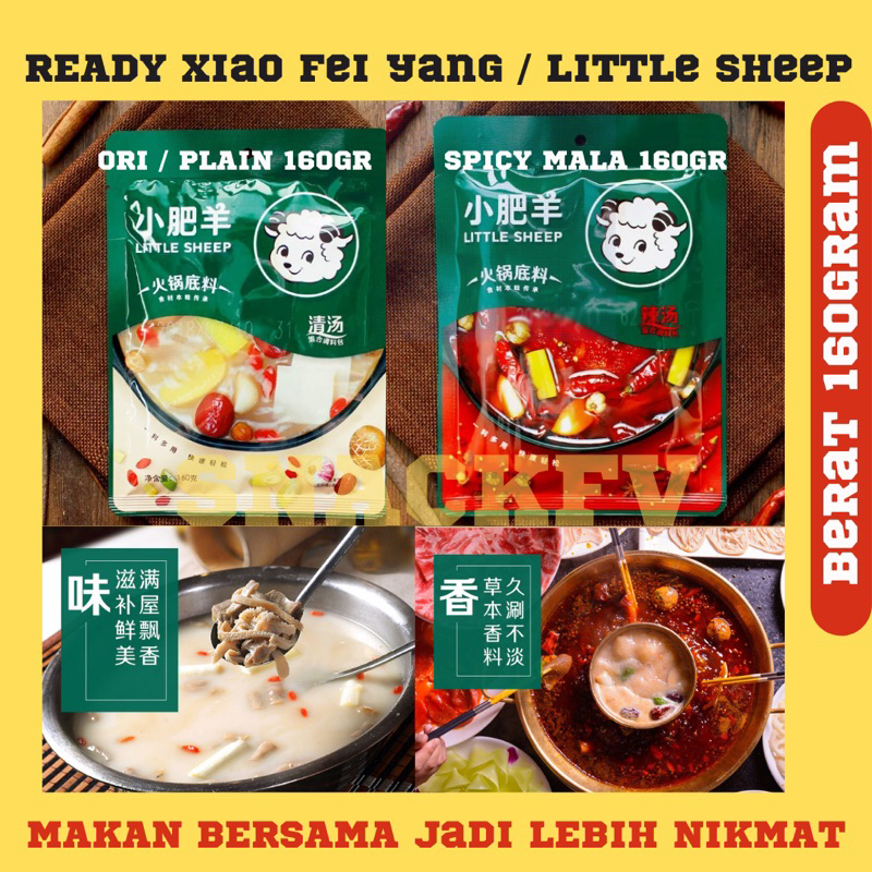 

Little Sheep / Xiao Fei Yang Bumbu Hotpot Instant / Soup Sangwo / Soup Steamboat