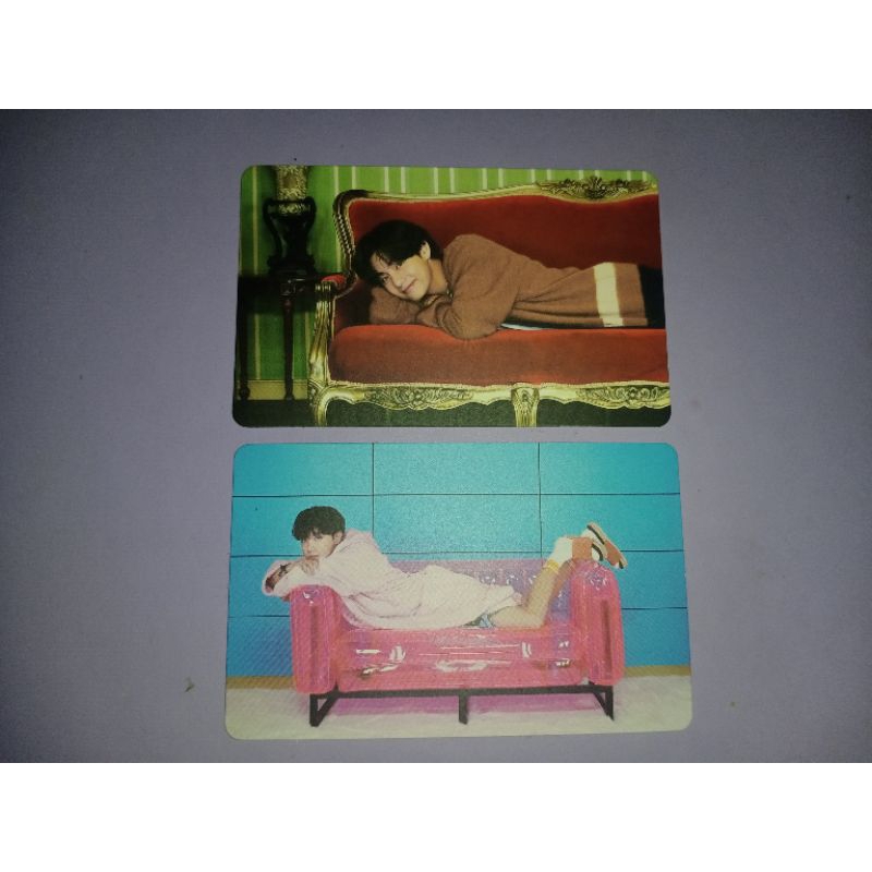 Photocatd BTS official PC taehyung V jhope j-hope rebahan be essentials