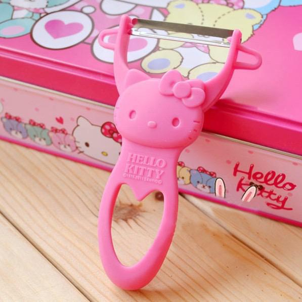 Set Pisau dan Pisau Kupas Buah Knife Fruit Knife Hello Kitty