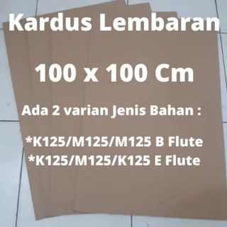 Kardus Lembaran 100x100 Cm