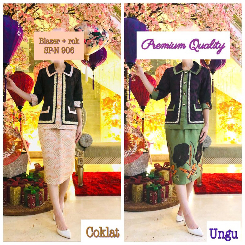 Set Blazer wanita premium. Set Blazer Rok Wanita Premium.Setelan blazer kantor wanita. Blazer formal