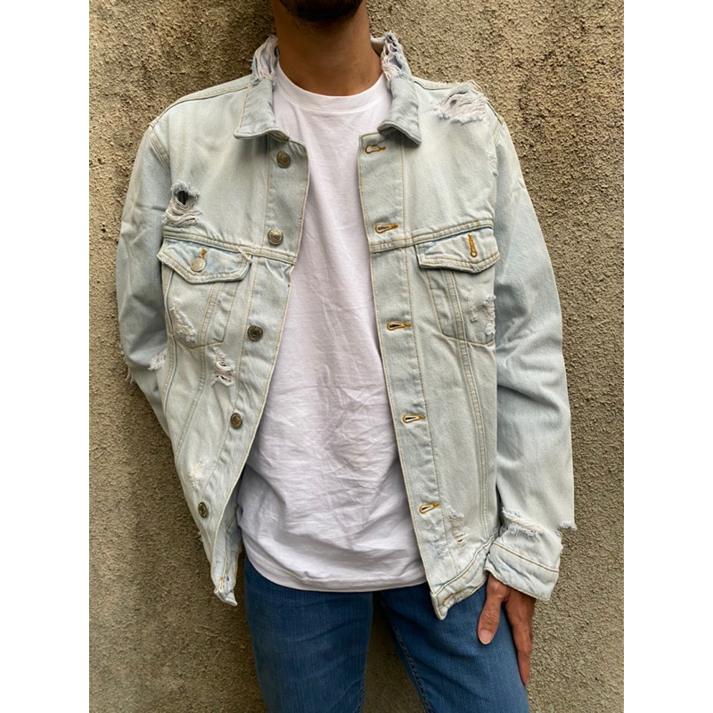 ZARA Jacket jeans ripped