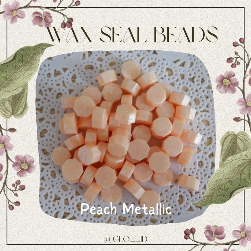 

Peach Metallic - Wax Seal Stamp Seal Wax Stamp Seal Beads Stempel Surat Vintage per pc