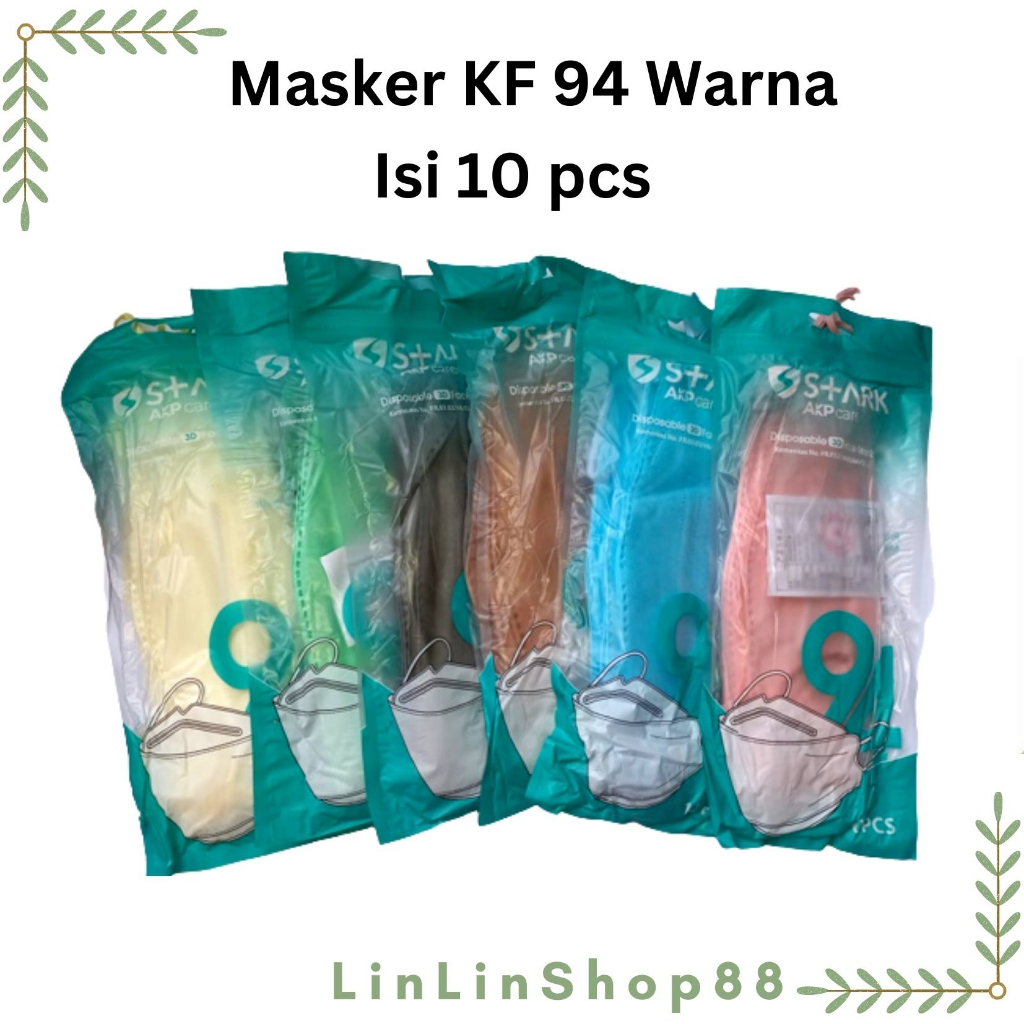 Masker KF94 Korea 4 ply Premium Quality Warna