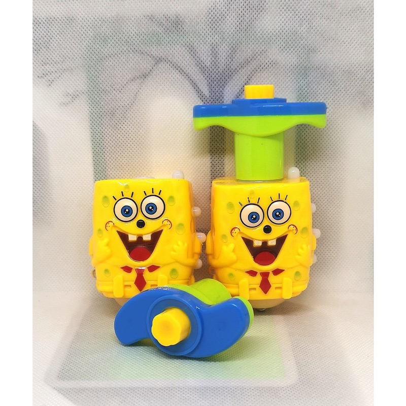 Mainan Anak Gangsing Karakter Lampu dan Suara