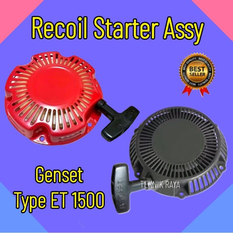 Recoil starter genset 1500watt / Tarikan kap engkol selahan stater genset 1500 2000watt