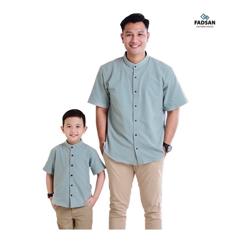 Fadsan - Koko Couple Ayah Dan Anak Bayi Laki Terbaru Tufy Series Warna Mint