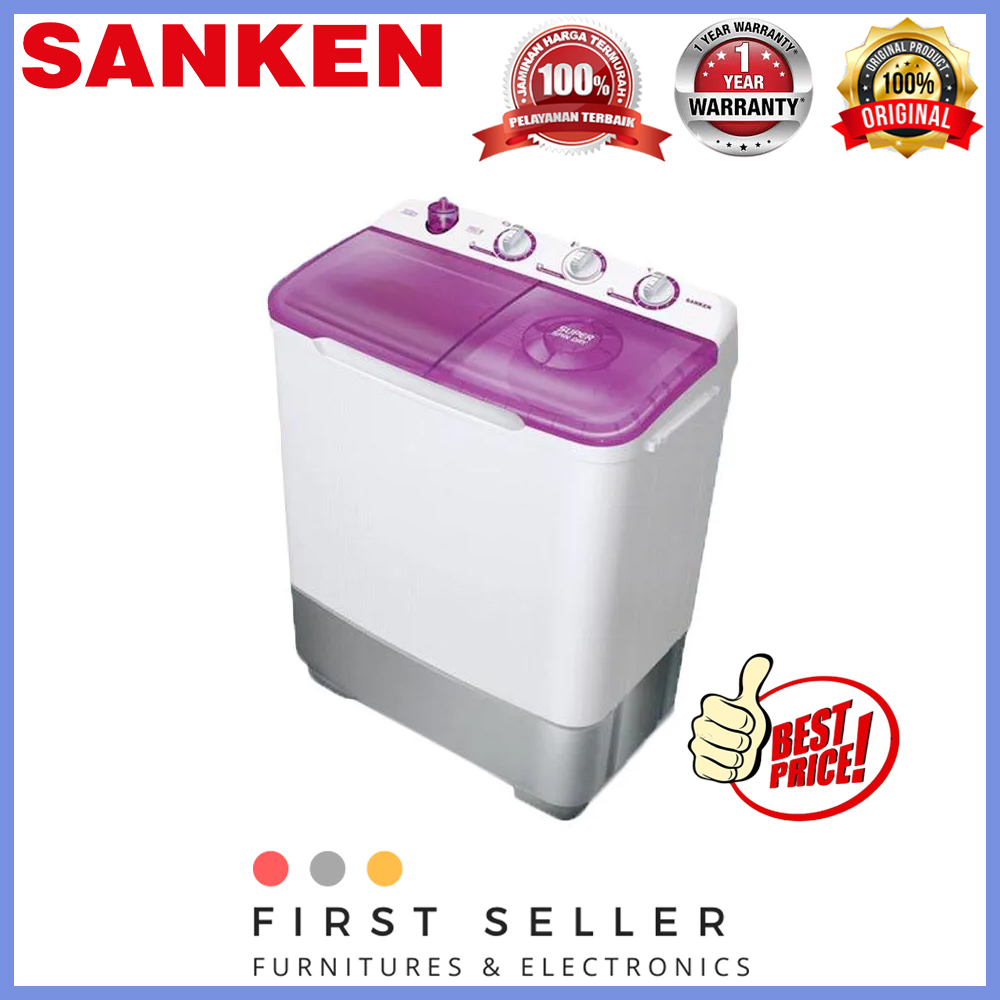 SANKEN MESIN CUCI TWIN TUB 2 TABUNG TW-8800 (7KG)