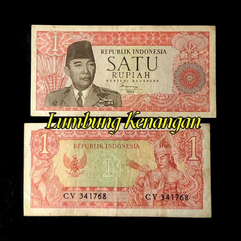 uang kuno 1 Rupiah Sukarno 1964
