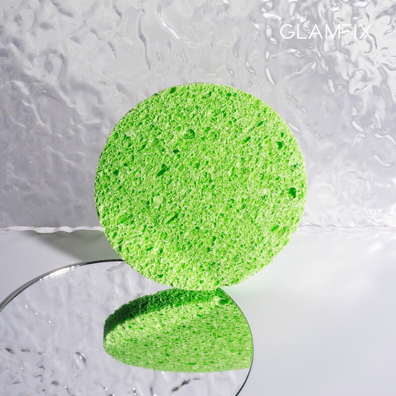 [BISA COD] Glam Fix Cellulose Cleansing Sponge - Spons Pembersih Wajah - Glamfix Alat Kecantikan Makeup by YOU