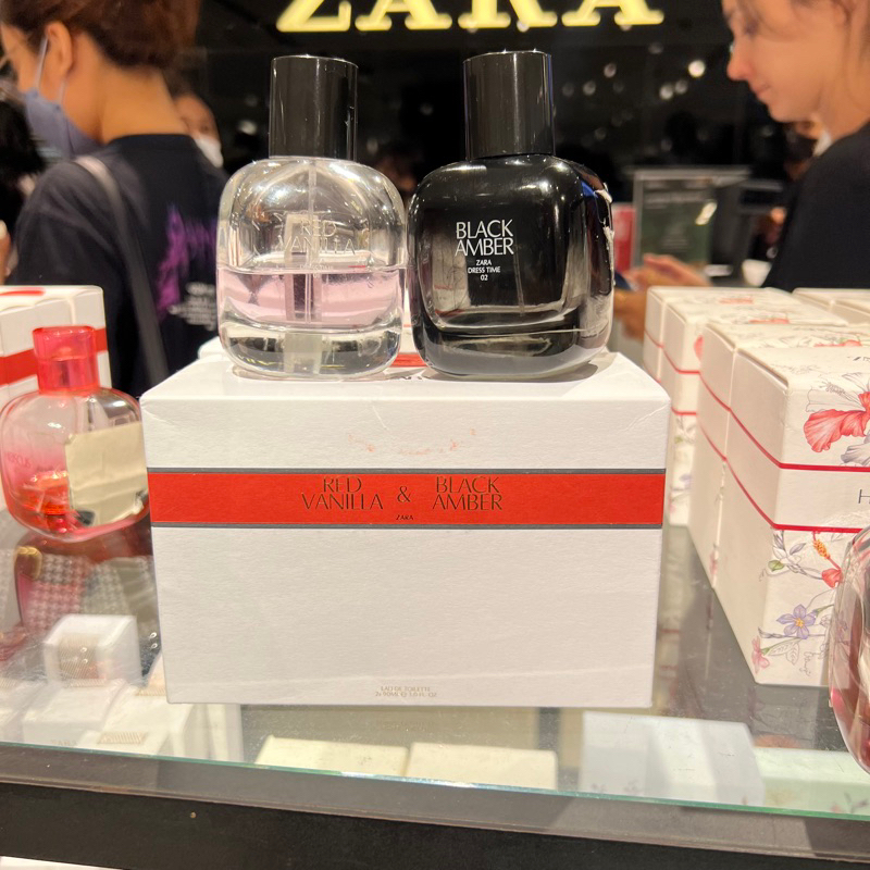 ORIGINAL PARFUM ZARA WOMEN RED VANILLA dan BLACK AMBER