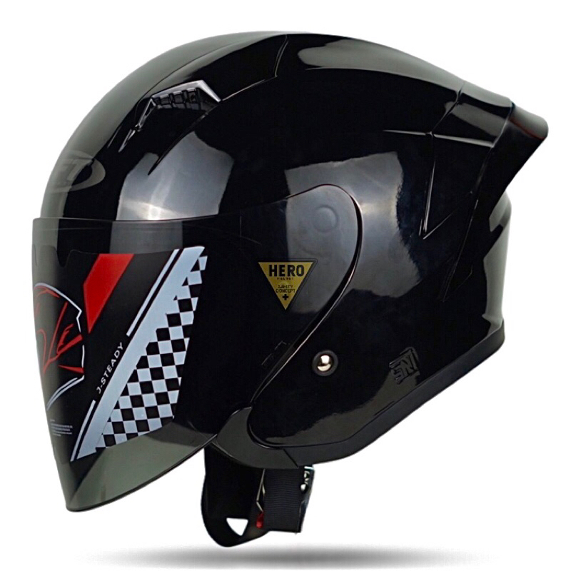 Jual Gift Sargon Helm Half Face Paket Ganteng Sni Original Identik Njs