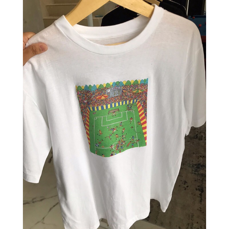 baju kaos vintage football art import original