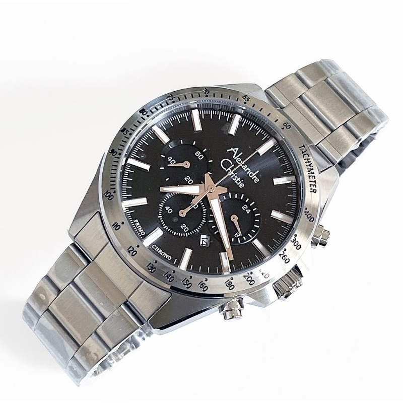 JAM TANGAN PRIA ALEXANDRE CHRISTIE AC 6667 CRONOGRAP ORIGINAL