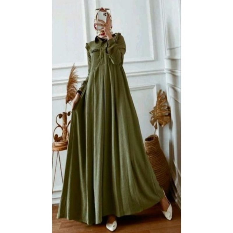 GAMIS CRINKLE AIRFLOW//FASHION MUSLIMAH MASA KINI