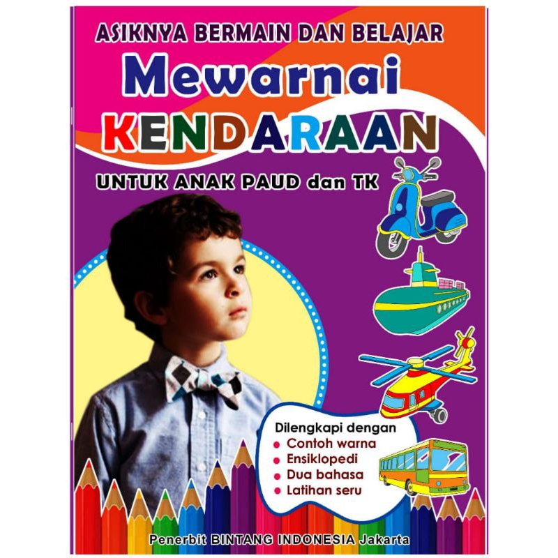 Buku mewarnai untuk paud dan tk