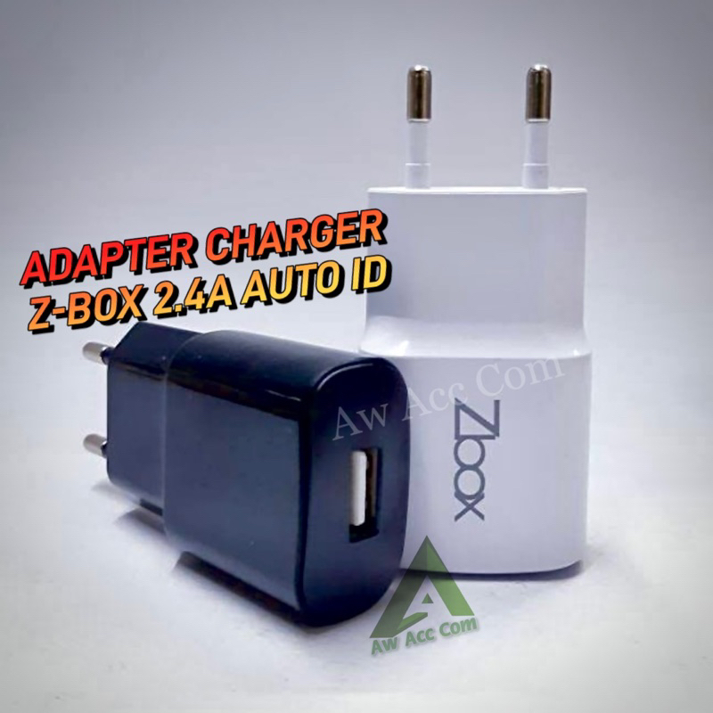 Z-BOX AUTO ID POWER ADAPTER KEPALA CHARGER 2.4A ADAPTOR CHARGER USB SIGLE PORT