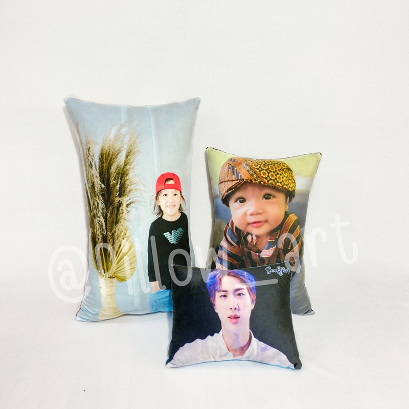 Pillowart - Bantal Cinta Custom Foto Fullprint 80 x 40 cm / Hadiah - ART013
