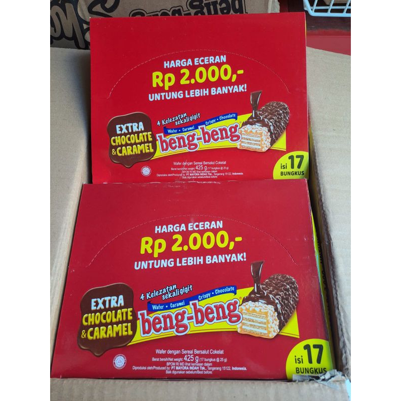 

Beng-beng Wafer Chocolate dan Caramel 1 box