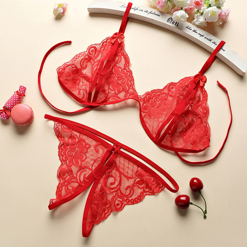 Smile Pakaian Dalam Wanita Korea Fashion Set Bra Lingerie G-String Bahan Lace Women Bra 3009-2