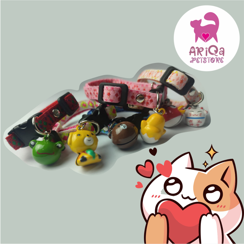 Kalung Kucing Karakter Lonceng
