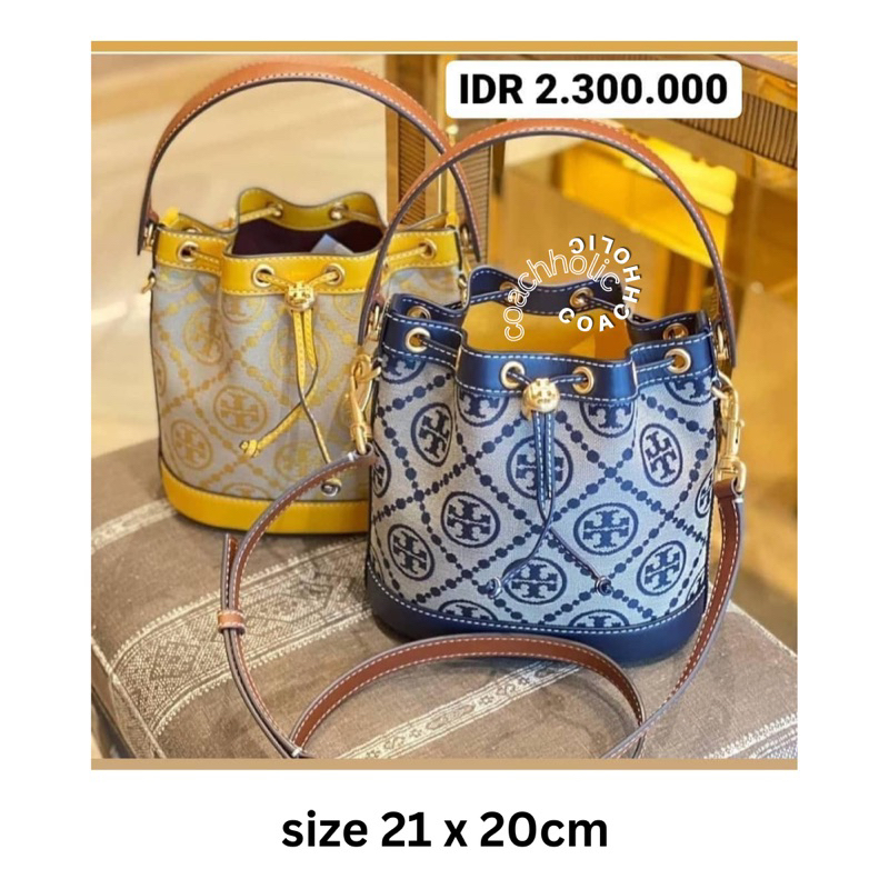 tory burch bucket T monogram original