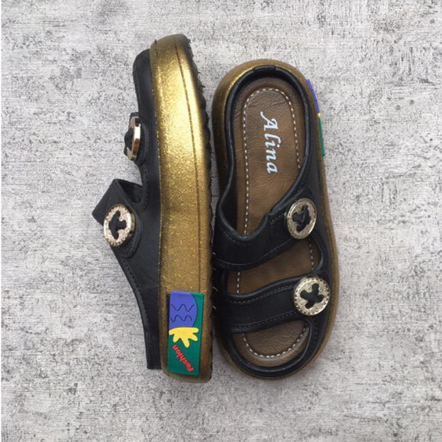 Sepatu Sandal Strap Tali Dua Pin 029