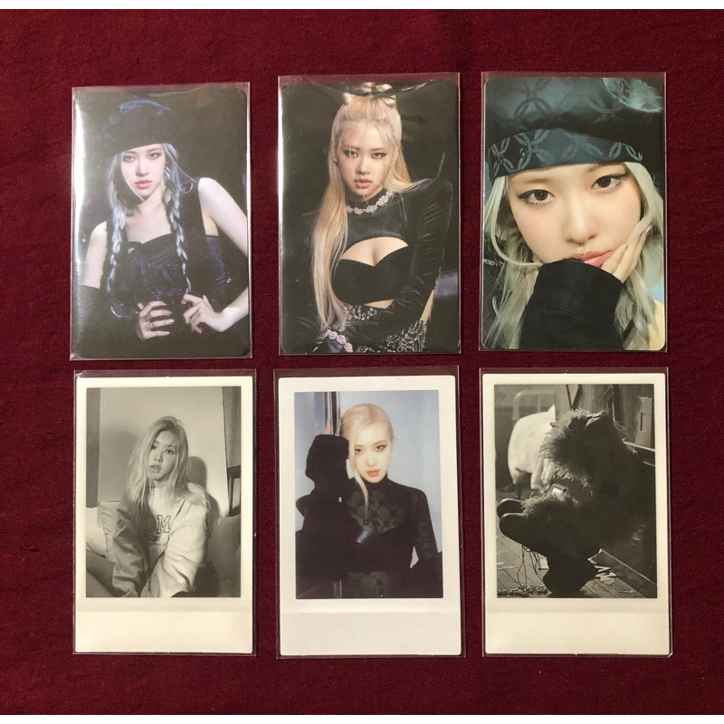 PHOTOCARD PC POLAROID ROSE BLACKPINK ALBUM BORN PINK ON THE GROUND OTG POB APPLE MUSIC OFFICIAL