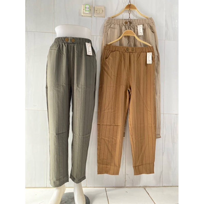 celana salur zara premium import celana jogger salur