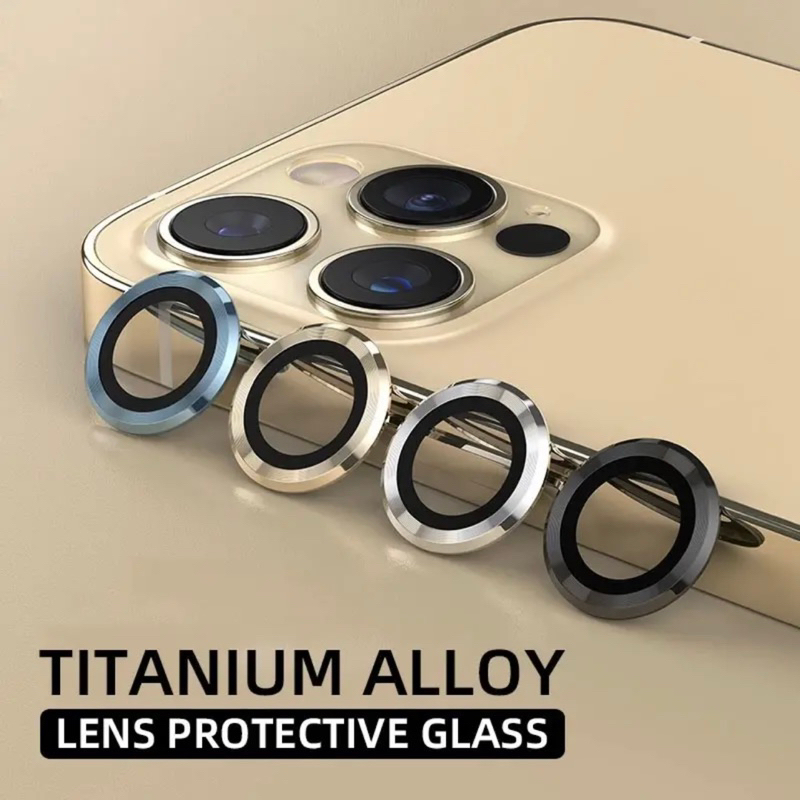 1SET Titanium Lens Protector Glass Camera iPhone 13 PRO/ 13 PRO MAX Ring Anti Gores Pelindung Kamera