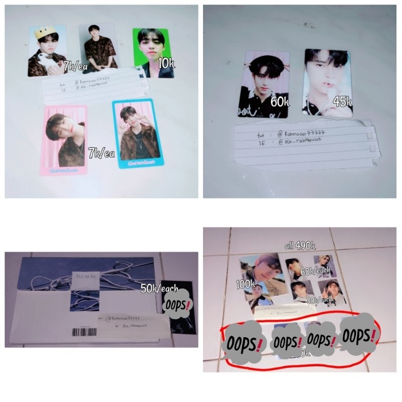 booked PC wonu, PC Han item, dicon scoups set, dicon Lee know set, namu deco kit, xylitol V, Mingyu 